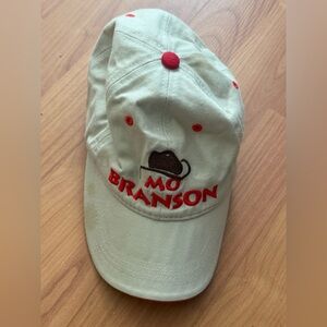 Mo Branson Tan and Red Adjustable Cap/hat